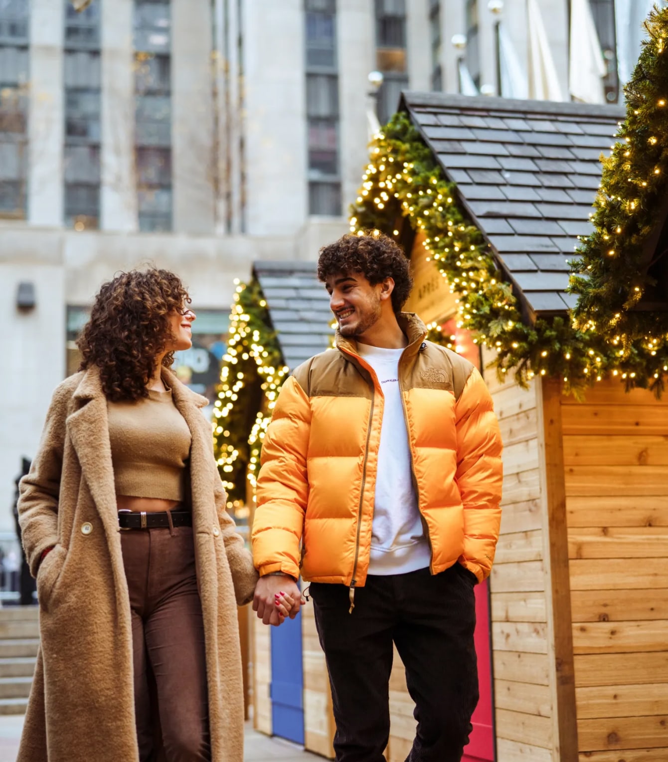 Couple in Rockefeller Center