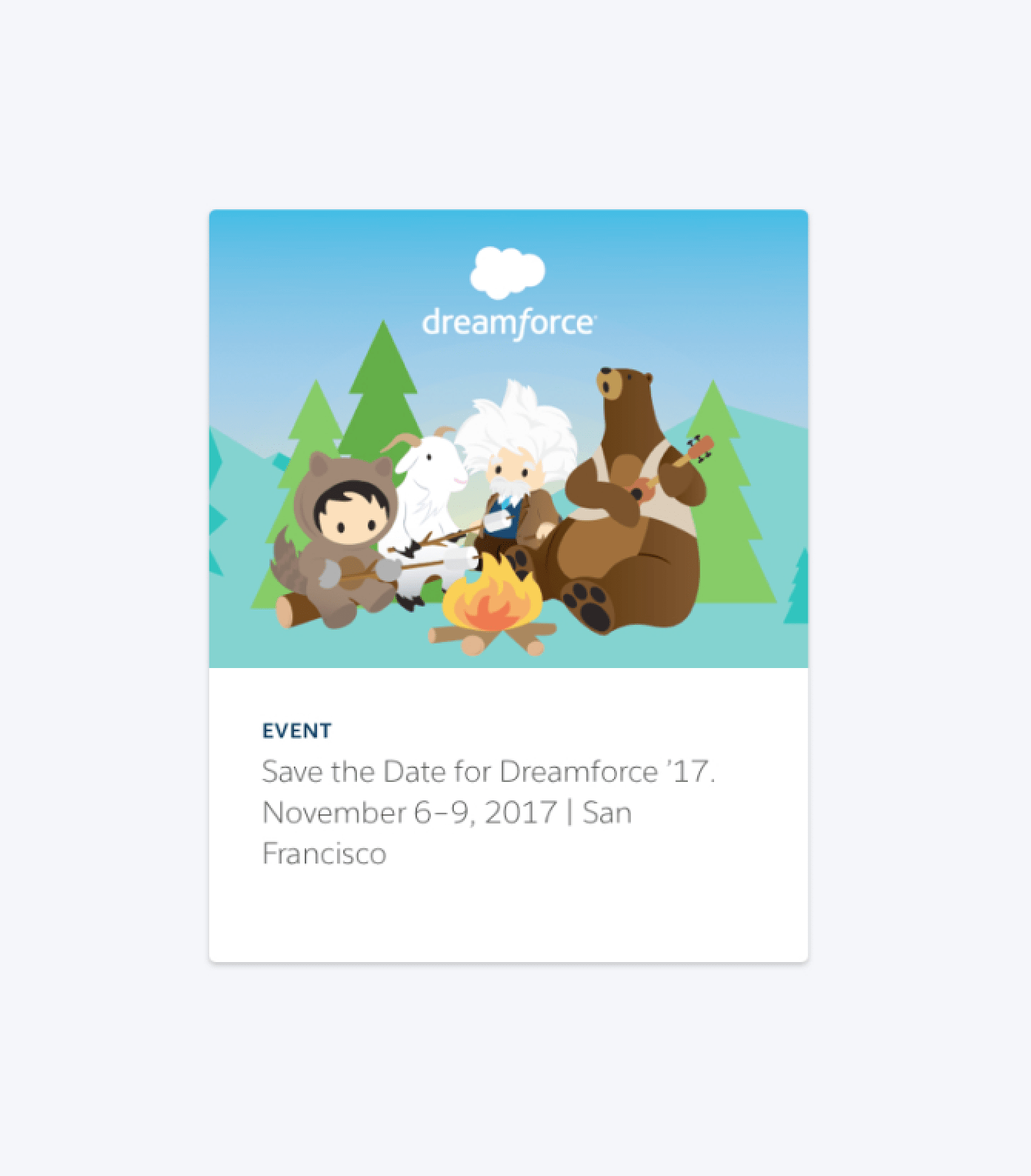 Salesforce.org event card component