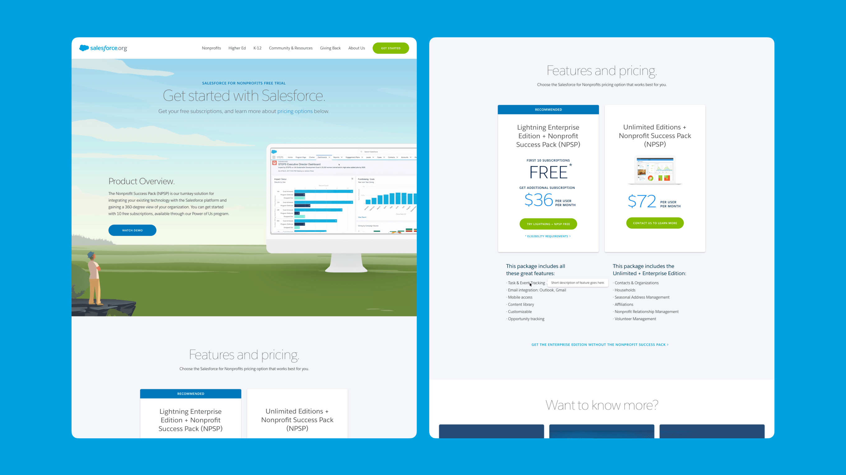 Salesforce.org get started page